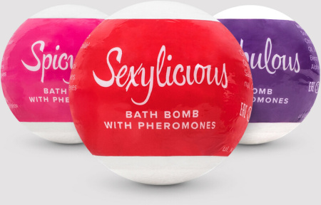 Бомбочка для ванны з феромонами Obsessive Bath bomb with pheromones Spicy || 