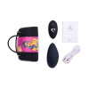 Вибратор в трусики FeelzToys Panty Vibrator Black с пультом ДУ, 6 режимов работы, сумочка-чехол || 