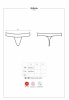 Стринги Obsessive Giftella thong red S/M || 