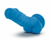Фаллоимитатор с двойной плотностью NEO 7.5INCH COCK W. BALLS BLUE || 