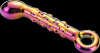 DT21833 Стеклянный фаллоимитатор Dream Toys GLAMOUR GLASS RIBBED G-SPOT DILDO || 