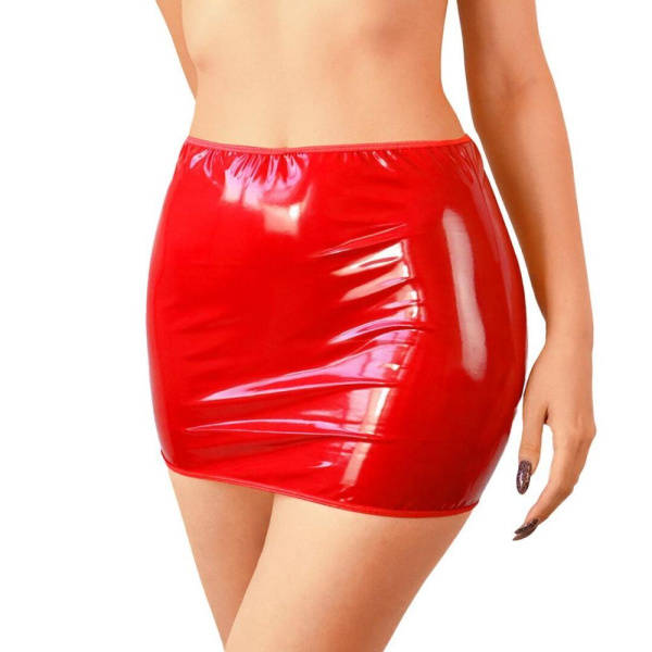 Сексуальная красная виниловая юбка Art of Sex My Love