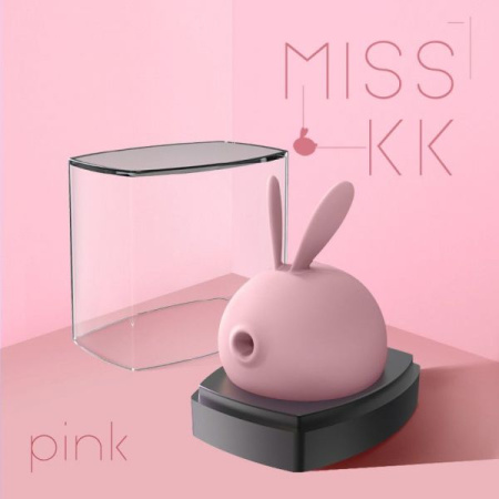 Вакуумный клиторальный стимулятор с вибрацией KisToy Miss KK Pink || 
