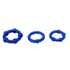 Набор эрекционных колец Beaded Cock Rings, Blue || 