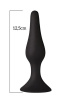 Анальная пробка на присоске MAI Attraction Toys №34 Black, длина 12,5см, диаметр 3,2см || 