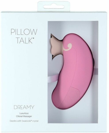 Роскошный вакуумный клиторальный стимулятор Pillow Talk - Dreamy Pink с кристаллом Swarovski || 