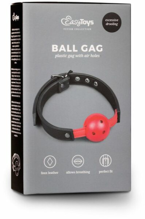 Кляп Ball Gag With Red Easytoys || 