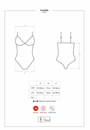 Боди Obsessive Luvae teddy S/M || 