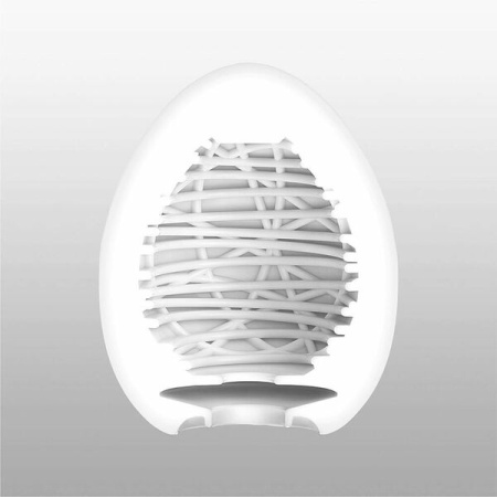 Мастурбатор-яйцо Tenga Egg Silky II с рельефом в виде паутины || 