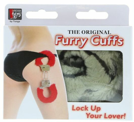 Наручники METAL HANDCUFF WITH PLUSH, ZEBRA || 