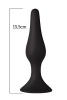 Анальная пробка на присоске MAI Attraction Toys №35 Black, длина 15,5см, диаметр 3,8см || 