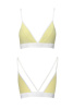 Спортивный топ с двойными бретелями Passion PS007 TOP yellow, size XL || 