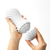 Мастурбатор Tenga FLEX Silky White с изменяемой интенсивностью, можно скручивать || 
