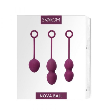 Набор вагинальных шариков со смещенным центром тяжести Svakom Nova Violet || 