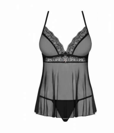 Бебидолл Obsessive 864-BAB-1 babydoll & thong L/XL || 