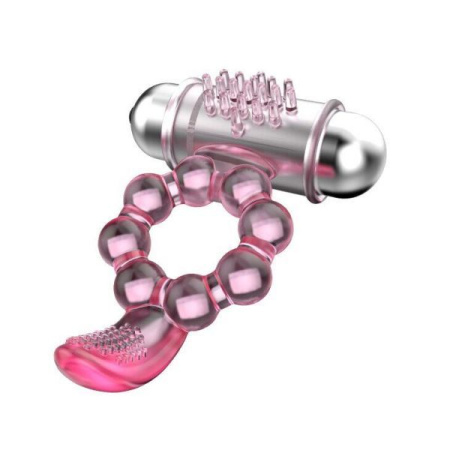 Эрекционное кольцо с вибрацией Pleasure Tongue Ring