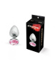 Анальная пробка с кристаллом MAI Attraction Toys №74, длина 10см, диаметр 4см || 
