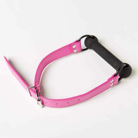 Кляп Silicone Luxury Fetish, Pink & Black || 