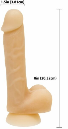 Фаллоимитатор ADDICTION - DAVID - 8" Bendable Silicone Dong || 