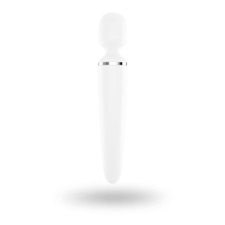 Вибромассажер Satisfyer Wand-er Woman (White/Chrome), водонепроницаемый, мощный, размер XXL || 