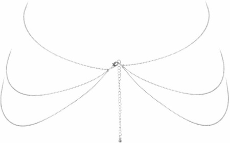 Цепочка для тела Bijoux Indiscrets Magnifique 8 Body Chain - Silver, украшение для тела || 