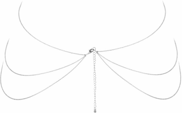 Цепочка для тела Bijoux Indiscrets Magnifique 8 Body Chain - Silver, украшение для тела