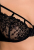 Комплект белья HAYA SET black S/M - Passion Exclusive: стринги, лиф, пояс для чулок || 