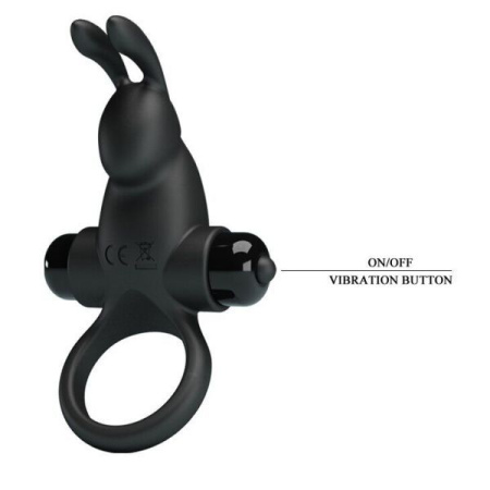 Эрекционное виброкольцо Vibrant penis ring I, Black || 