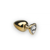 Анальная пробка,Gold Heart Diamond, M
