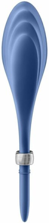 Эрекционное виброкольцо лассо Satisfyer Duelist Blue, 10 режимов, мощный мотор || 