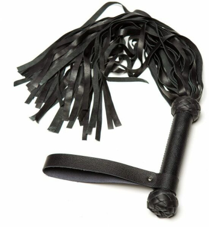 Плетка Leather Turkish Head Knot, Black || 