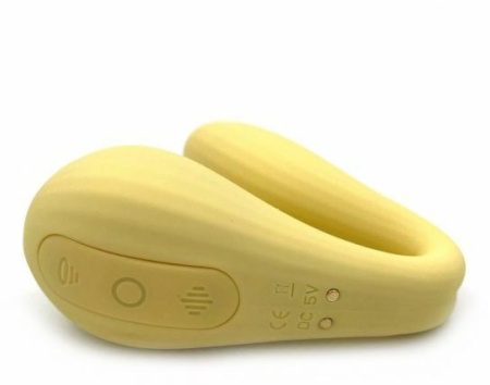 Вакуумный вагинально-клиторальный стимулятор Magic Motion Bobi Yellow, управление со смартфона || 
