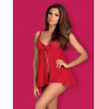 Бебидолл Obsessive Rougebelle babydoll & thong red S/M || 