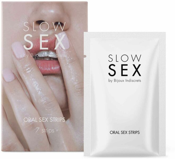 Полоски для орального секса Bijoux Indiscrets SLOW SEX - Oral sex strips