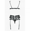 Комплект Obsessive Emperita set три элем L/XL черный || 