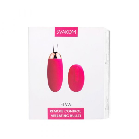Виброяйцо с пультом управления Svakom Elva Plum Red || 