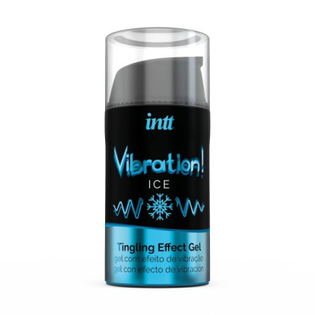 Жидкий вибратор Intt Vibration Ice (15 мл), густой гель, очень необычный, действует до 30 минут || 