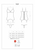 Корсет с подвязками для чулок Obsessive Lovica corset XXL || 