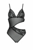 Боди с ажурным лифом Christa Body black L/XL — Passion || 