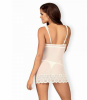 Сорочка Obsessive 853-CHE-2 chemise & thong white L/XL || 