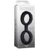 Наручники из силикона Doc Johnson The Cuffs Large - Black, хорошо тянутся, для рук и для ног || 