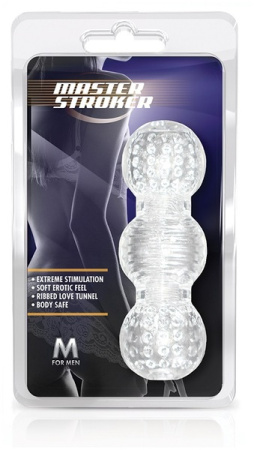 МАСТУРБАТОР M FOR MEN MASTER STROKER CLEAR || 