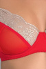 Комплект белья LORAINE SET red L/XL - Passion Exclusive: лиф, стринги, пояс для чулок || 