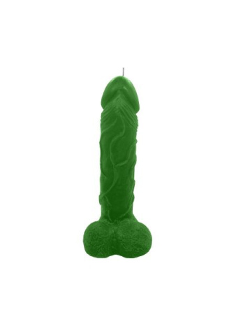 Свеча в виде члена Чистый Кайф Green size L, для возбуждающей атмосферы || 