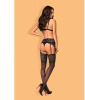 Комплект с поясом Obsessive Ailay 3 pcs set with garter belt black L/X || 
