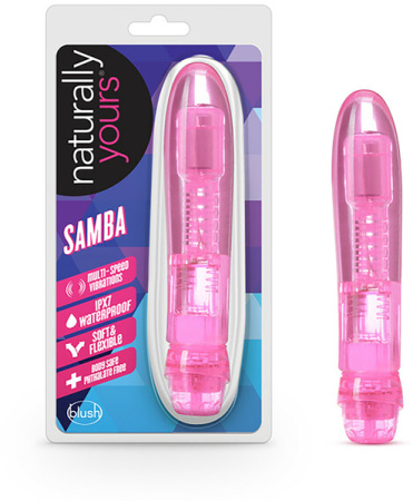 Вибратор гелевый Blush Naturally Yours Samba Pink || 