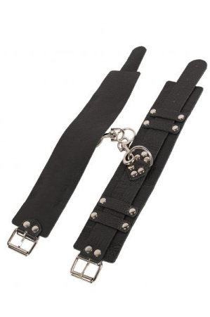 Оковы Leather Dominant Leg Cuffs, Black || 