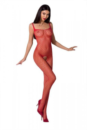 Бодистокинг Passion BS071 red, комбинезон на бретелях