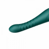Вибромассажер с фрикциями и управлением со смартфона ZALO KING, Turquoise Green || 