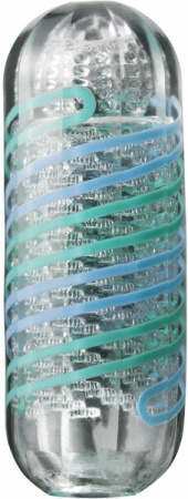 Мастурбатор Tenga Spinner 04 Pixel Cool Edition с упругой стимулирующей спиралью внутри